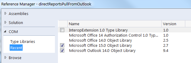 Microsoft office 14.0 object library